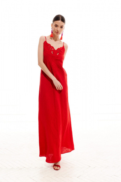 Платье ELLETTO LIFE 1022 красный - фото 61