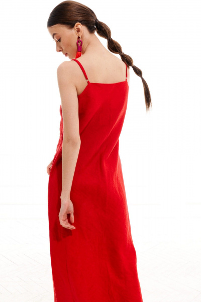 Платье ELLETTO LIFE 1022 красный - фото 56