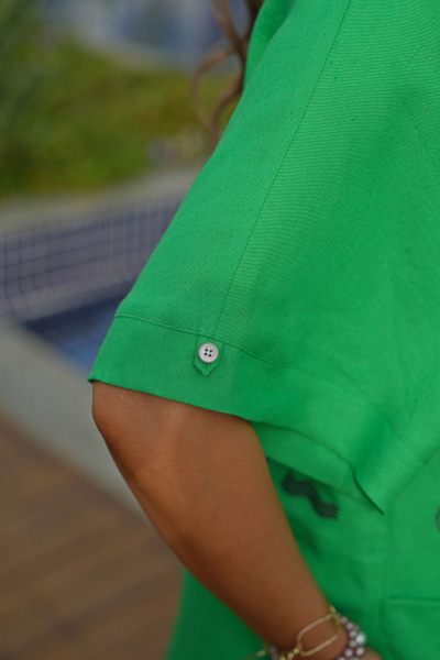 Блуза, брюки Vittoria Queen 20553 зеленый-белый - фото 6
