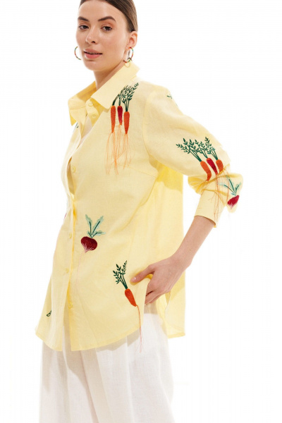 Блуза ELLETTO LIFE 3705 желтый - фото 8