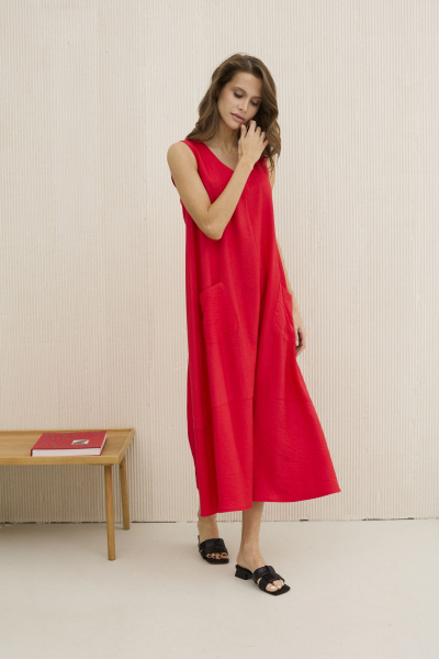 Платье DAVA 1141 красный - фото 5
