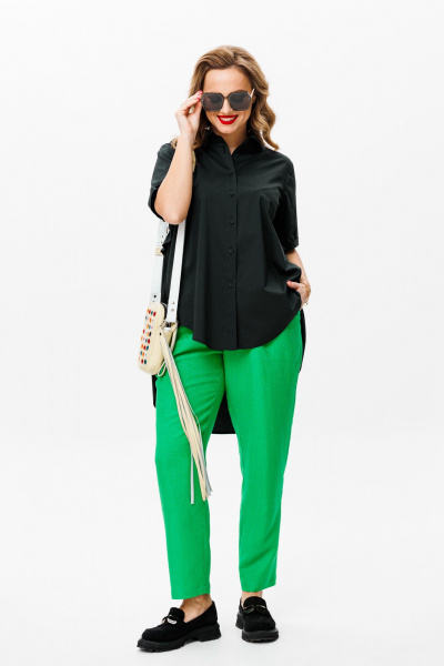 Блуза, брюки Mubliz 156 зеленый - фото 12