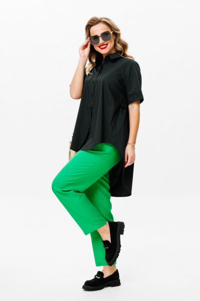Блуза, брюки Mubliz 156 зеленый - фото 3