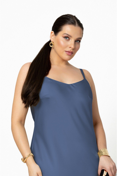 Блуза, платье Lissana 4883 синий_лед - фото 4