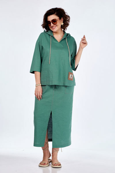 Блуза, юбка Jurimex 3106 зеленый - фото 1