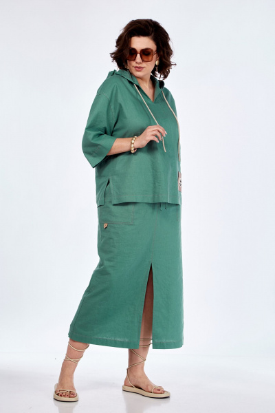 Блуза, юбка Jurimex 3106 зеленый - фото 3