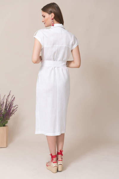 Платье Ружана 430-2 белый - фото 3