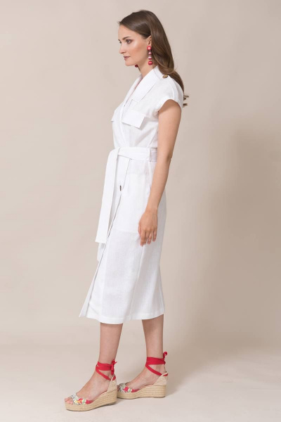 Платье Ружана 430-2 белый - фото 2