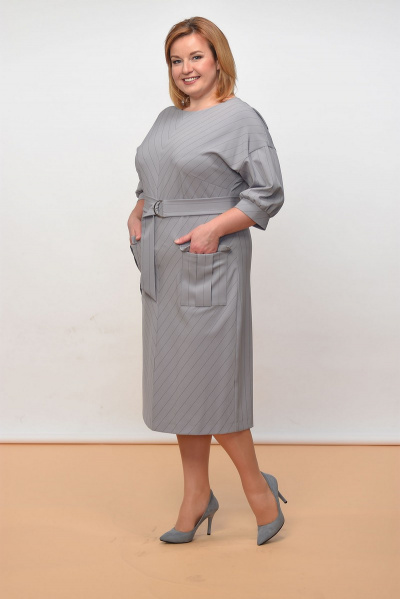 Платье Lady Style Classic 1563 серый - фото 1