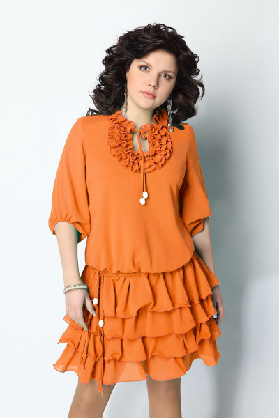 Платье Djerza 1116 оранж - фото 1