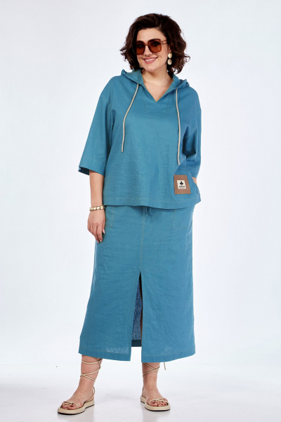 Блуза, юбка Jurimex 3106 голубой - фото 1
