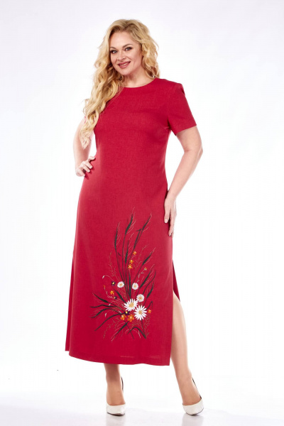 Платье SVT-fashion 556 ягодный - фото 2