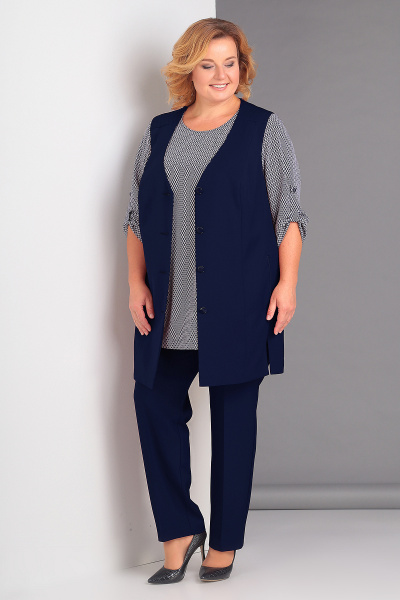 Блуза, брюки, жилет Algranda by Новелла Шарм А3041-с-комплект 3-х предметный - фото 1