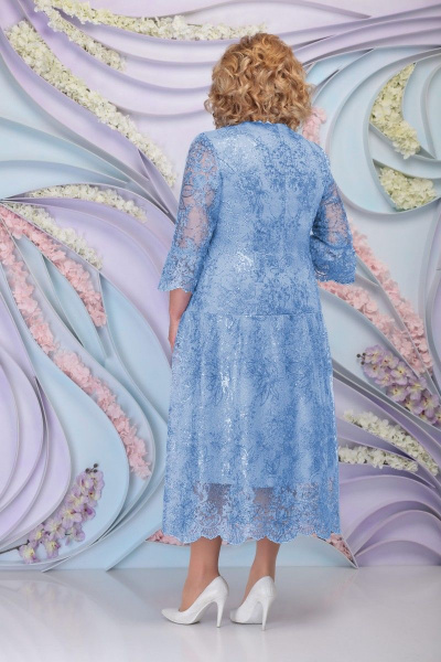 Платье Ninele 7293 голубой - фото 2