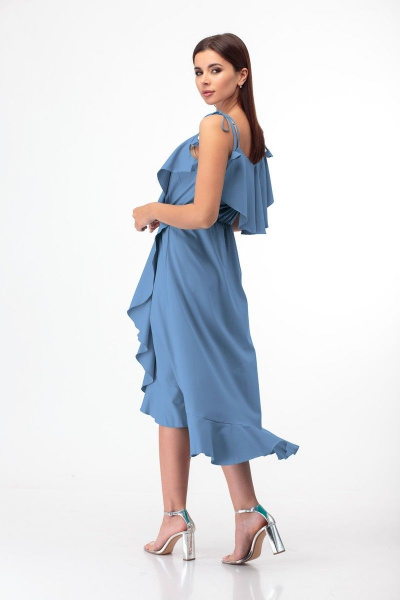 Платье Anelli 726 голубой - фото 5