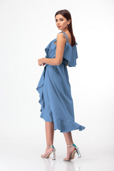 Платье Anelli 726 голубой - фото 3