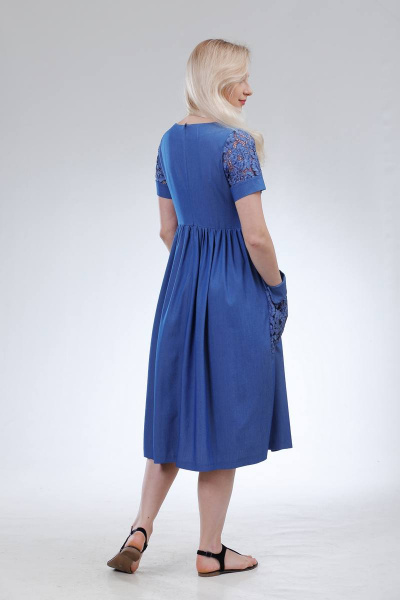 Платье Sharm-Art 1027/4 синий - фото 2