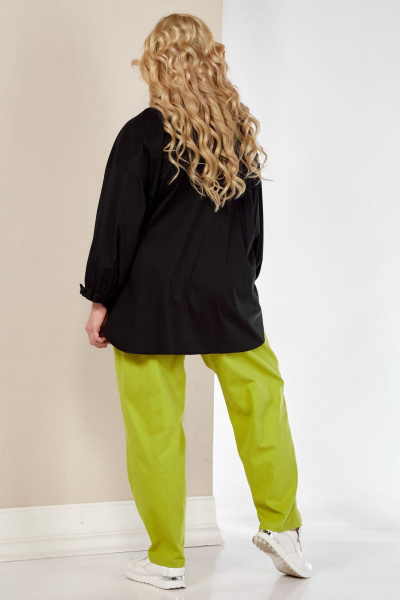 Блуза, брюки VIA-Mod 548 олива - фото 5