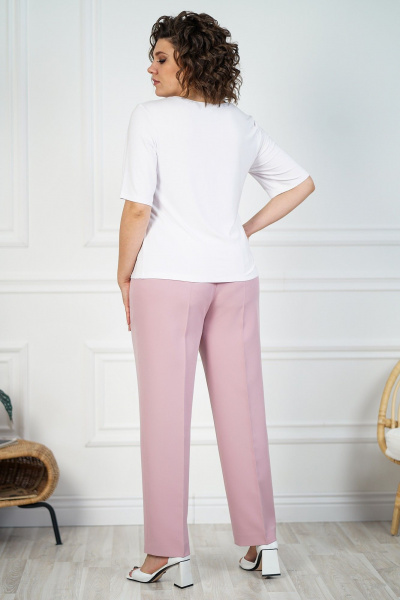 Блуза, брюки, жилет Alani Collection 2067 роза - фото 6