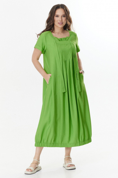 Платье Магия моды 2410 зеленый - фото 4