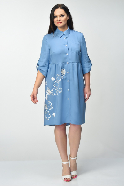Платье GALEREJA 552 голубой - фото 1