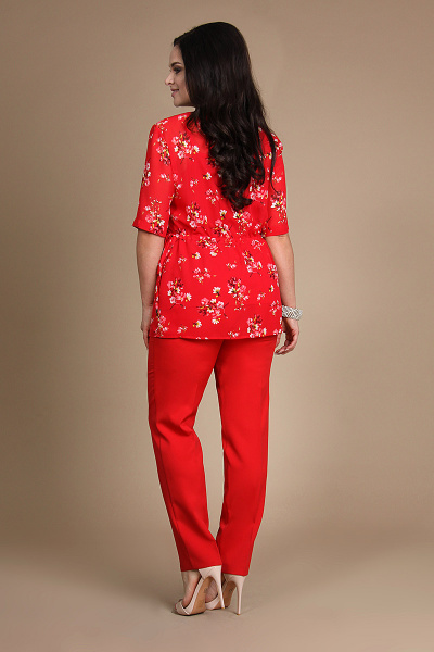 Блуза, брюки, топ Alani Collection 707 красный - фото 2