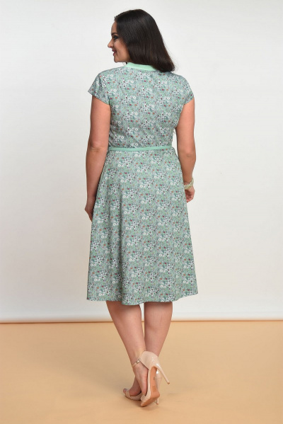 Платье Lady Style Classic 1101 зеленый - фото 2