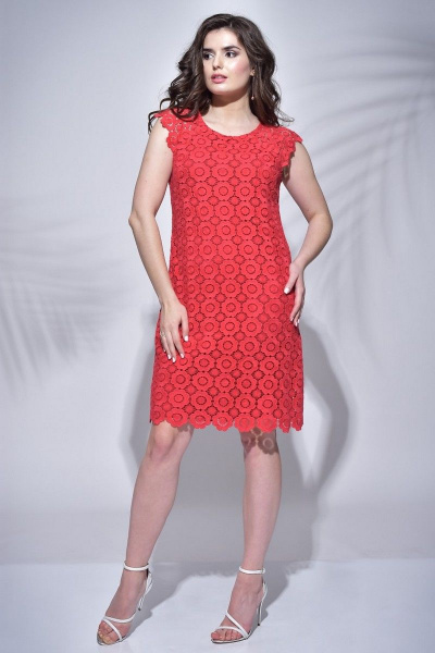 Платье Faufilure С297 красный - фото 1