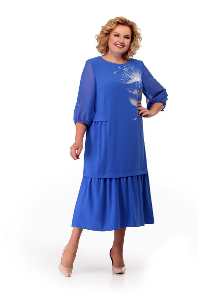 Платье Мишель стиль 882 голубой - фото 1