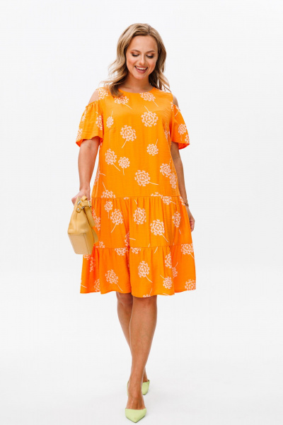 Платье Mubliz 175 оранжевый - фото 3