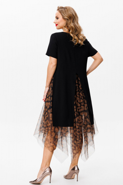 Платье Mubliz 161 черный_леопард - фото 9