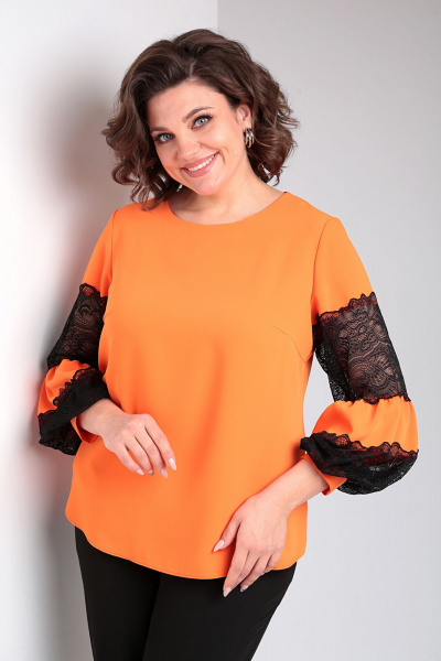 Блуза Таир-Гранд 62370 апельсиновый - фото 1