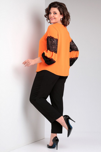 Блуза Таир-Гранд 62370 апельсиновый - фото 5