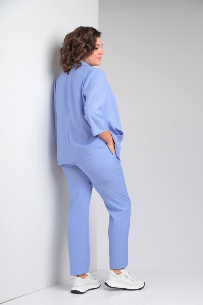 Блуза, брюки, жакет Vilena 958 голубой - фото 8