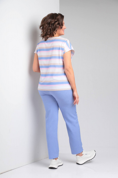 Блуза, брюки, жакет Vilena 958 голубой - фото 7