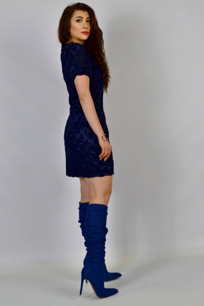 Платье Patriciа 01-5351 темно-синий - фото 3
