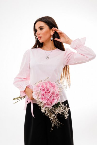 Блуза Anelli 1411 розовый - фото 2