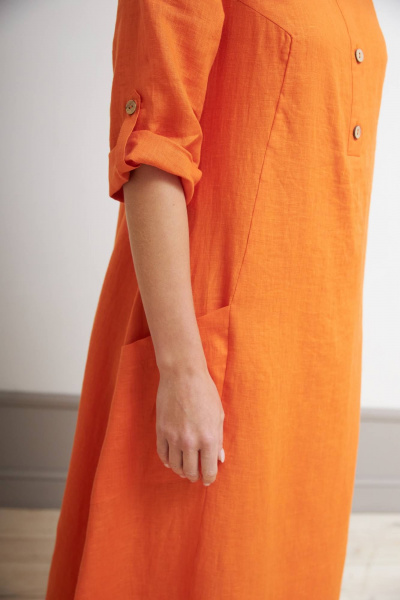 Платье Nadex 21-081630/210-24 оранжевый - фото 13