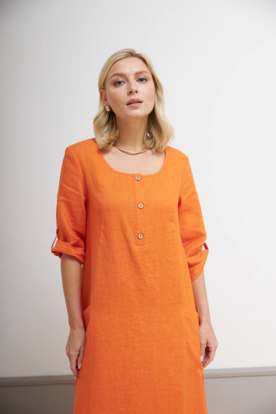 Платье Nadex 21-081630/210-24 оранжевый - фото 10