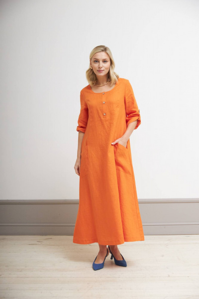 Платье Nadex 21-081630/210-24 оранжевый - фото 3