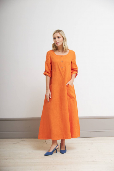 Платье Nadex 21-081630/210-24 оранжевый - фото 1