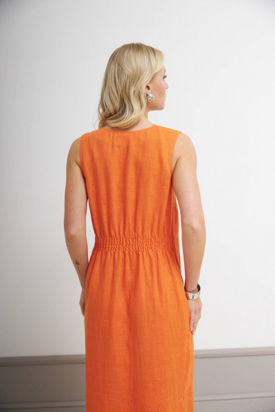 Платье Nadex 21-086220/210-24 оранжевый - фото 9
