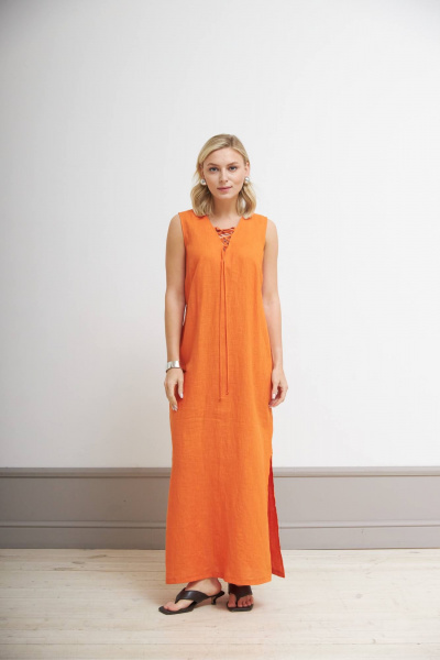 Платье Nadex 21-086220/210-24 оранжевый - фото 1