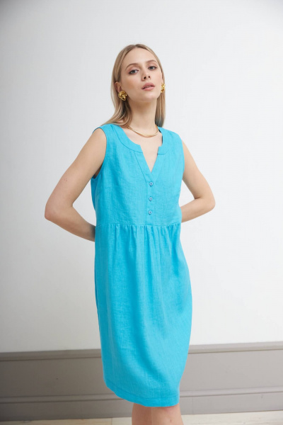 Платье Nadex 21-086320/210-24 голубой - фото 6