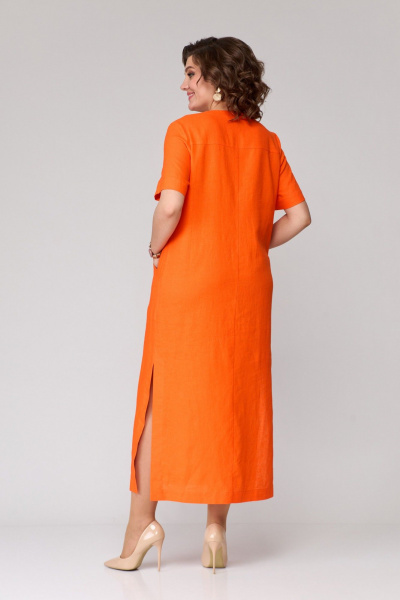 Платье Ollsy 1645 оранжевый - фото 4