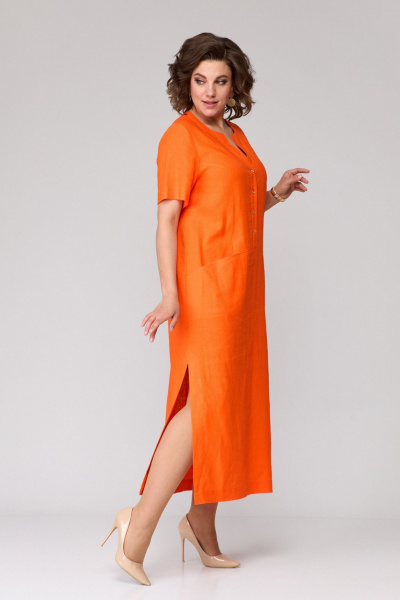 Платье Ollsy 1645 оранжевый - фото 3