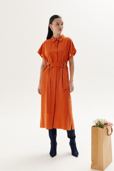Платье Lokka 1349 оранжевый - фото 8