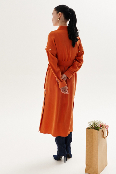 Платье Lokka 1349 оранжевый - фото 3