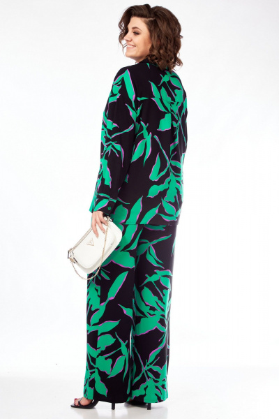 Блуза, брюки, топ VI ORO VR1123 черный+зеленый - фото 8