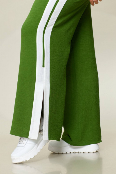 Блуза, брюки INVITE 6054 зеленая_трава/белый - фото 4